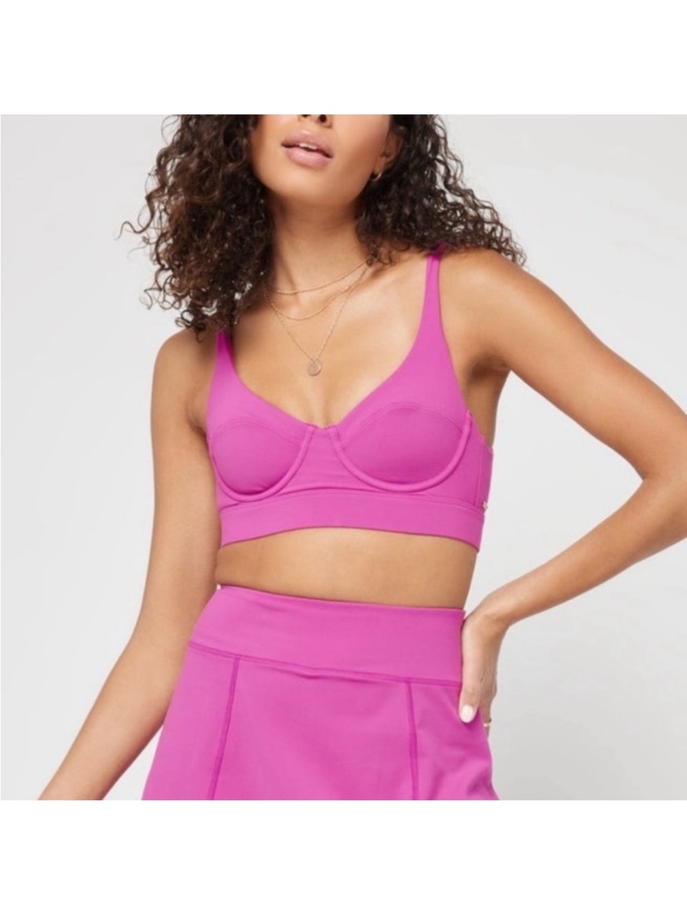 l*space Magenta Underwire Sports Bralette